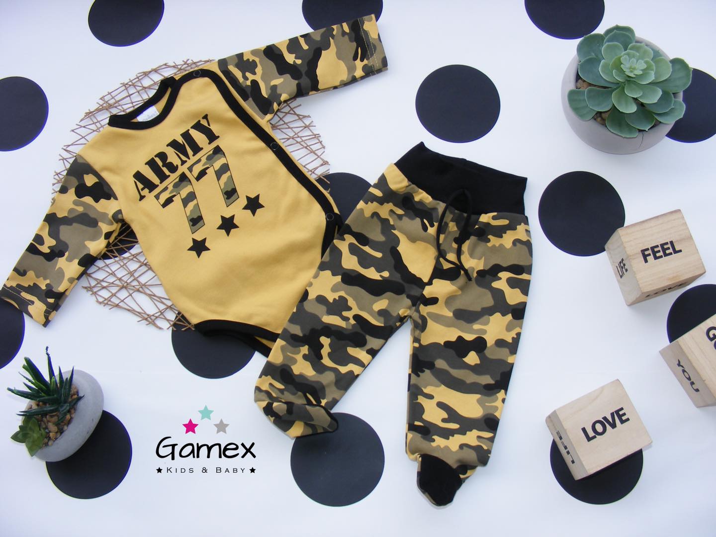 Kojenecká souprava Maskáčová