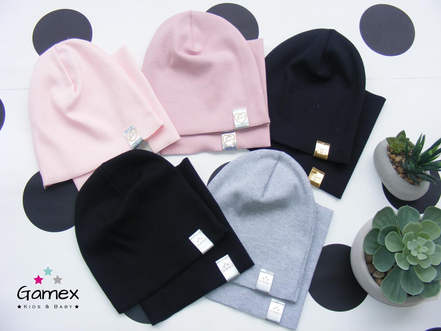 Jarní čepice a nákrčník Růžová