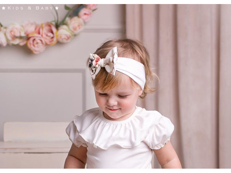 Dětská čelenka Bílá