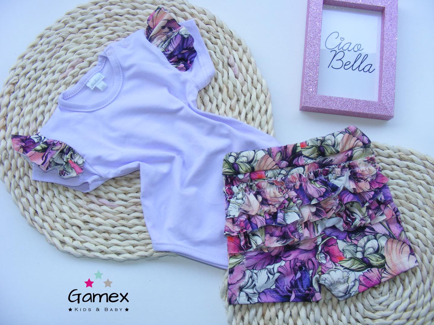 Dívčí souprava letní Fialová