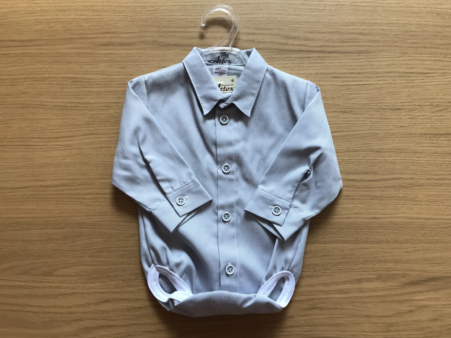 Dětské košilové body Šedé