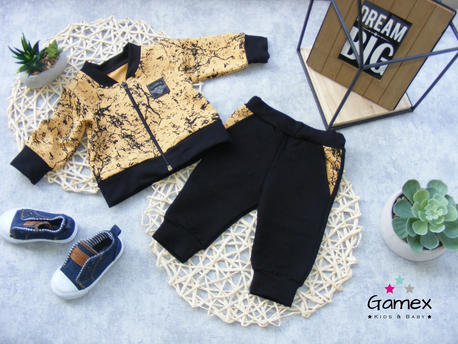 Dětská tepláková souprava Žlutá