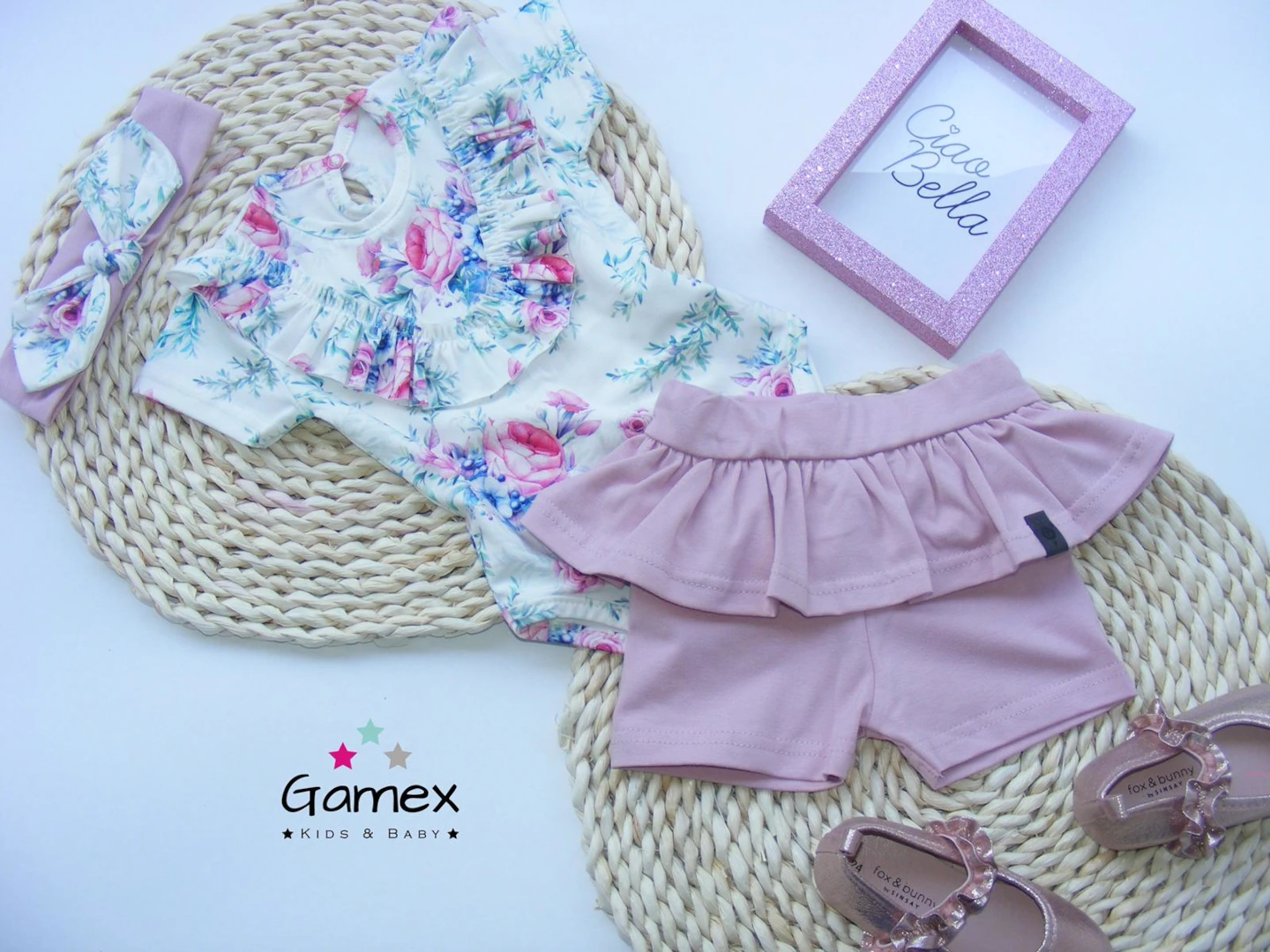 Dívčí souprava letní Růže